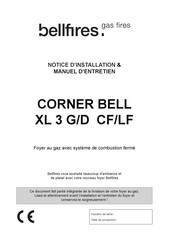 Bellfires CORNER BELL XL 3 G CF Notice D'installation & Manuel D'entretien