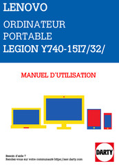 Lenovo Legion Y740 Série Guide D'utilisation