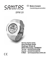 Sanitas SPM 25 Mode D'emploi