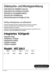 KÜPPERBUSCH IKE 240-2 Instructions De Montage Et D'emploi