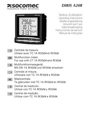 socomec DIRIS A20R Notice D'utilisation