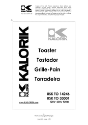 Kalorik USK TO 33001 Mode D'emploi