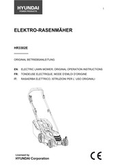 Hyundai power products HR3302E Mode D'emploi