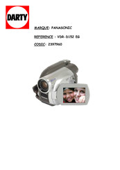 Panasonic VDR-D150EG Mode D'emploi
