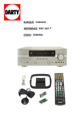 Yamaha RXV 663 T Mode D'emploi