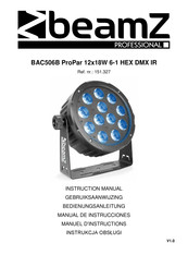Beamz Professional BAC506B Manuel D'instructions