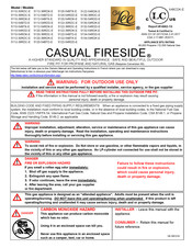 Owlee Casual Fireside 5112-54RDK-E Mode D'emploi