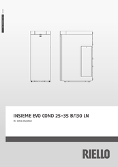 Riello INSIEME EVO COND 25 B/130 LN Notice Utilisateur