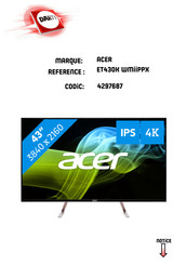 Acer 4297687 Guide Utilisateur