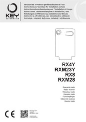 Key Automation RXM28 Instructions Et Avertissements Pour L'installation Et L'usage