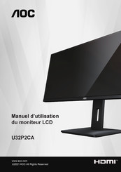 AOC U32P2CA Manuel D'utilisation