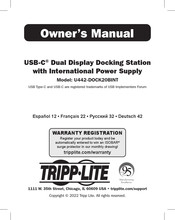 Tripp-Lite U442-DOCK20BINT Manuel Du Propriétaire