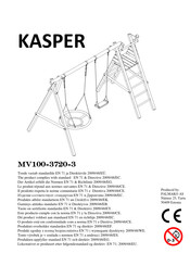 Palmako KASPER MV100-3720-3 Instructions De Montage