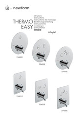newform THERMO EASY 70402E Instructions De Montage