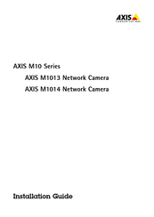Axis M1014 Guide D'installation