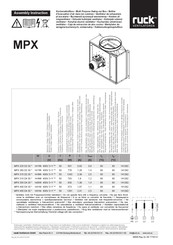 Ruck Ventilatoren MPX 450 D4 30 Instructions De Montage