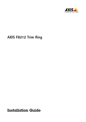 Axis F8212 Guide D'installation