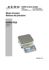 KERN PCD 2500-2 Mode D'emploi