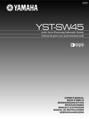 Yamaha YST-SW45 Mode D'emploi
