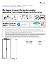 Rauch MZ112 AG378.0N41 Instructions De Montage