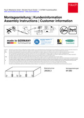 Rauch M1380 29536.3 Instructions De Montage