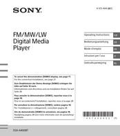 Sony DSX-A400BT Mode D'emploi
