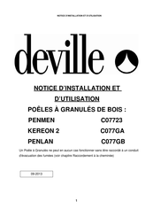 deville PENLAN C077GB Notice D'installation Et D'utilisation