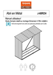 Trigano Jardin J-ABR234 Mode D'emploi