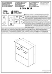 CONFORAMA BENY 2K1F UP 00805 Instructions D'assemblage