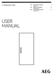 AEG RKB432F1DW Notice D'utilisation