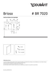 DURAVIT Brioso BR 7020 Instructions De Montage