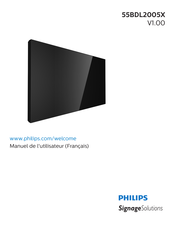 Philips 55BDL2005X Manuel De L'utilisateur
