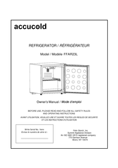 Accucold FFAR23L Mode D'emploi