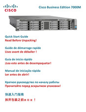 Cisco Business Edition 7000M Guide De Démarrage Rapide