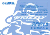 Yamaha YFM45FGPHB Manuel Du Propriétaire