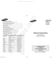 Samsung LE37S62 Manuel D'instructions
