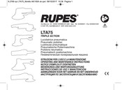 Rupes LTA75 Notice D'emploi Et D'entretien