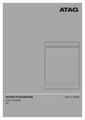 Atag DW7214SMB Notice D'utilisation