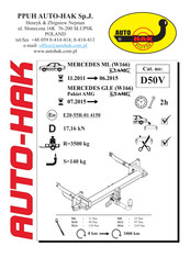 AUTO-HAK D50V Mode D'emploi