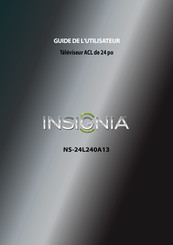 Insignia NS-24L240A13 Guide De L'utilisateur