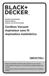 Black & Decker HNVC115J Mode D'emploi