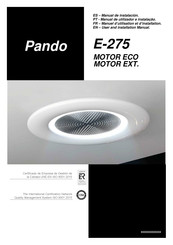 Pando E-275 MOTOR EXT Manuel D'utilisation Et D'installation