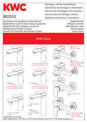 Franke KWC ELLA 20.382.333.000 Instructions De Montage Et D'entretien