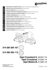 Westfalia Automotive 314 580 300 107 Notice De Montage Et D'utilisation