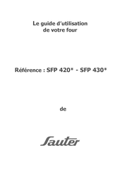 sauter SFP 430 Série Guide D'utilisation