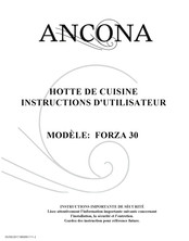 Ancona FORZA 30 Instructions D'utilisateur
