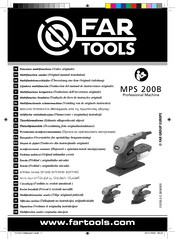 Far Tools MPS 200B Notice Originale