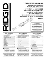 RIDGID R866021 Manuel D'utilisation