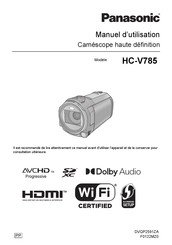 Panasonic HC-V785 Manuel D'utilisation