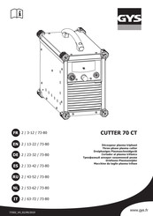 GYS CUTTER 70 CT Mode D'emploi